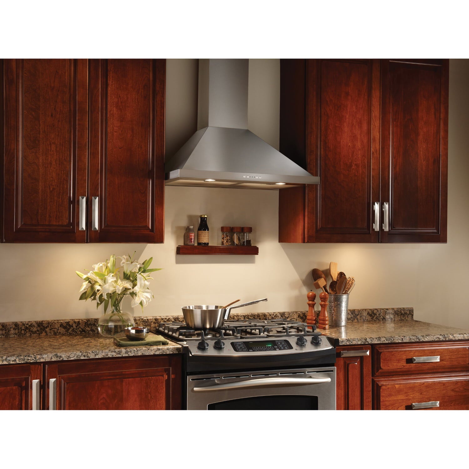Broan EW5836SS Broan® 36-Inch Convertible Canopy Wall-Mount Range Hood W/ Heat Sentry®, 500 Cfm, Stainless Steel