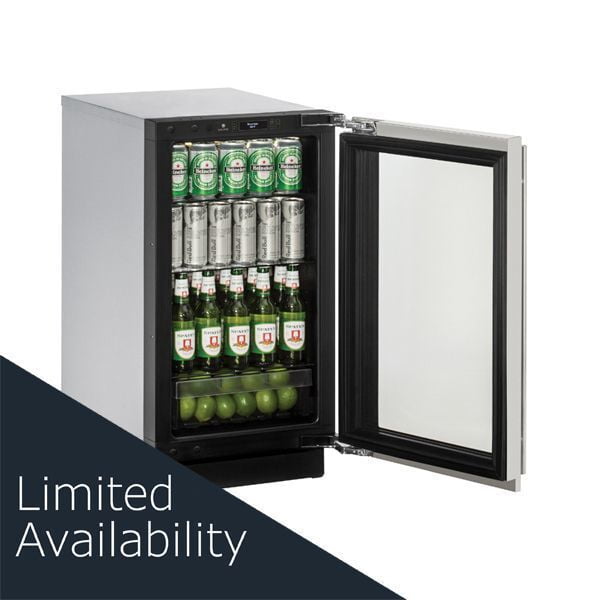 U-Line U3018RGLS00B 3018Rgl 18" Refrigerator With Stainless Frame Finish (115 V/60 Hz Volts /60 Hz Hz)