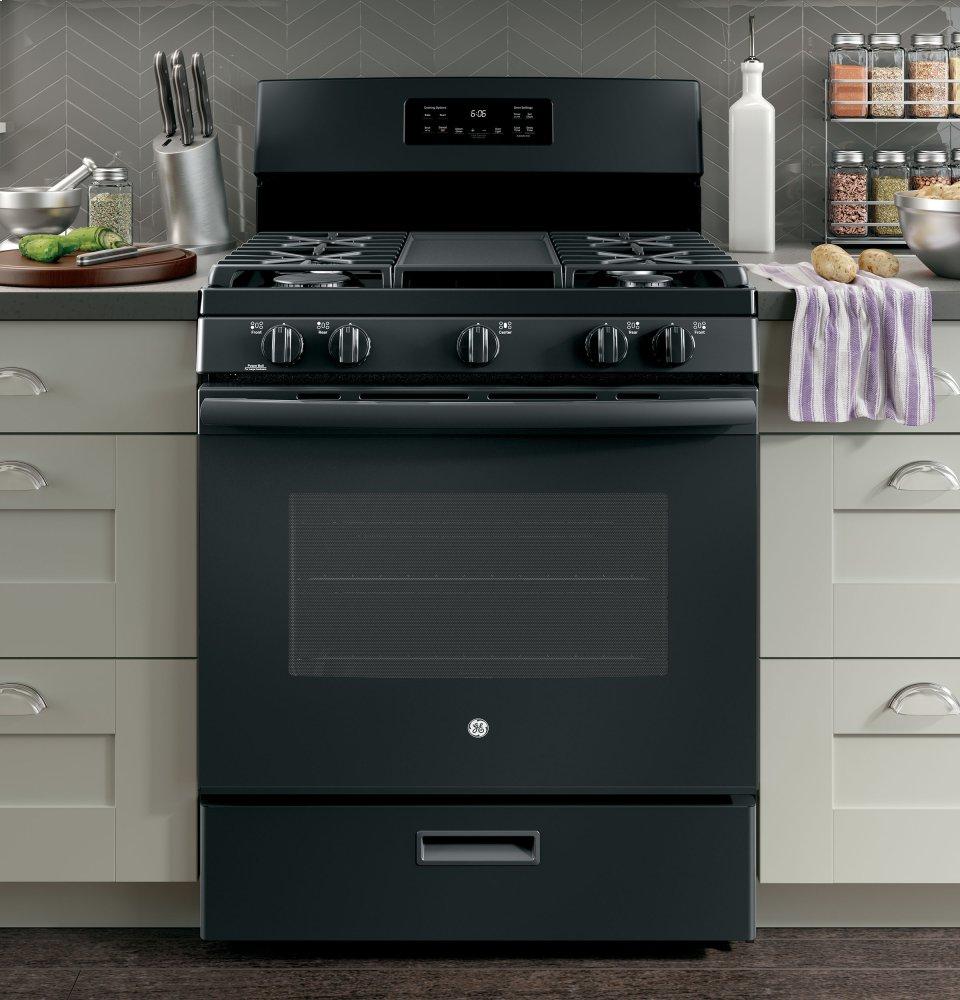 Ge Appliances JGBS66DEKBB Ge® 30" Free-Standing Gas Range