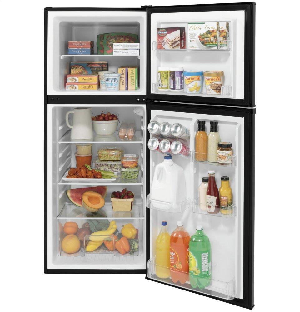 Ge Appliances GPV10FGNBB Ge® 9.8 Cu. Ft. 12 Volt Dc Power Top-Freezer Refrigerator