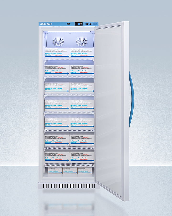 Summit ARS12PVDL2B Performance Series Pharma-Vac 12 Cu.Ft. Upright All-Refrigerator For Vaccine Storage With Factory-Installed Data Logger, Antimicrobial Silver-Ion Handle, And Hospital Grade Cord With 'Green Dot' Plug