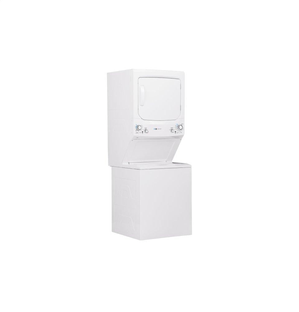 Ge Appliances GUD27GESNWW Ge Unitized Spacemaker® Energy Star® 3.9 Cu. Ft. Capacity Washer With Stainless Steel Basket And 5.9 Cu. Ft. Capacity Gas Dryer