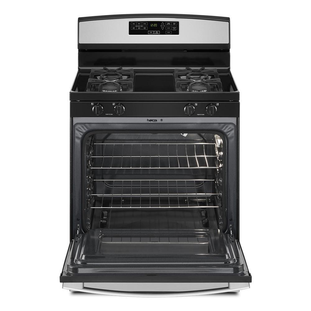 Amana AGR6603SMS 30-Inch Gas Range With Self-Clean Option