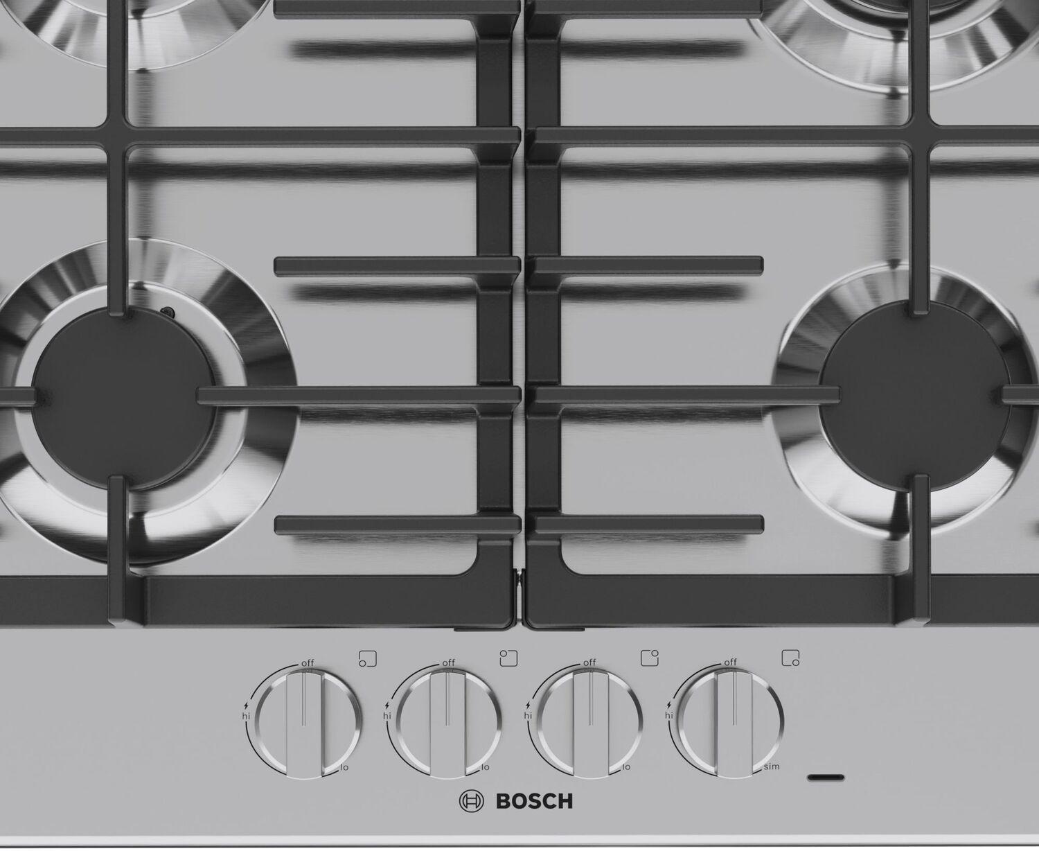 Bosch NGM5453UC 500 Series Gas Cooktop Stainless Steel Ngm5453Uc