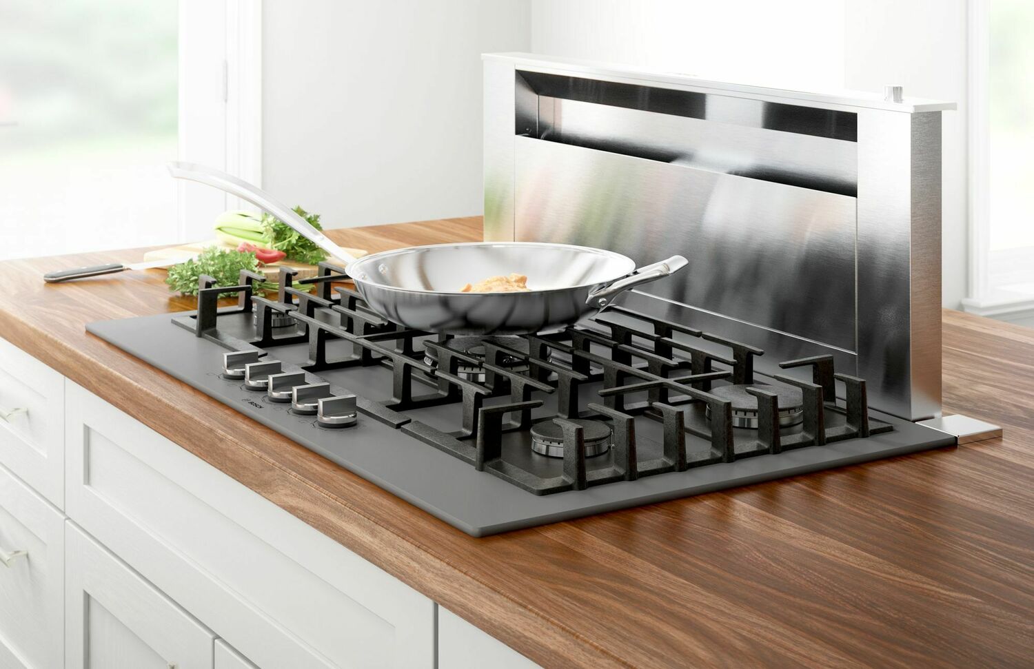 Bosch NGMP677UC Benchmark® Gas Cooktop 36'' Hard Glass, Dark Silver Ngmp677Uc