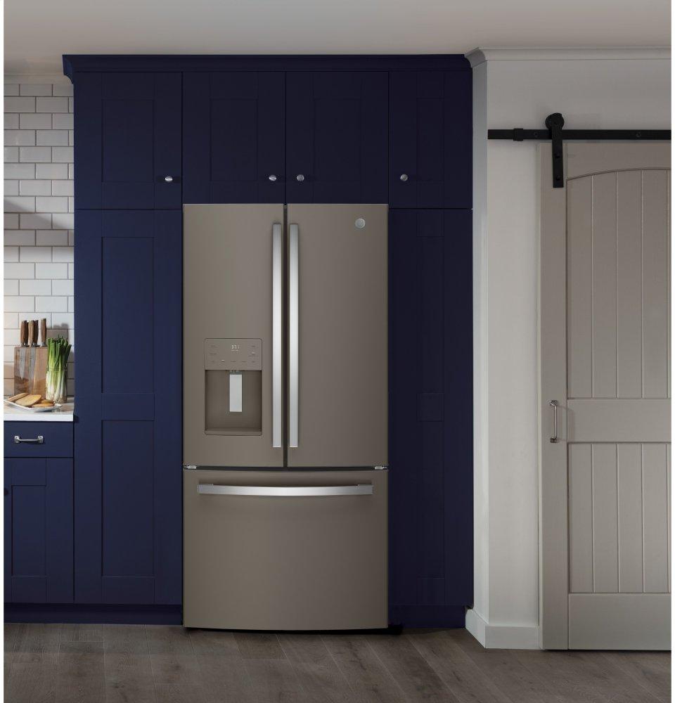 Ge Appliances GYE18JMLES Ge® Energy Star® 17.5 Cu. Ft. Counter-Depth French-Door Refrigerator