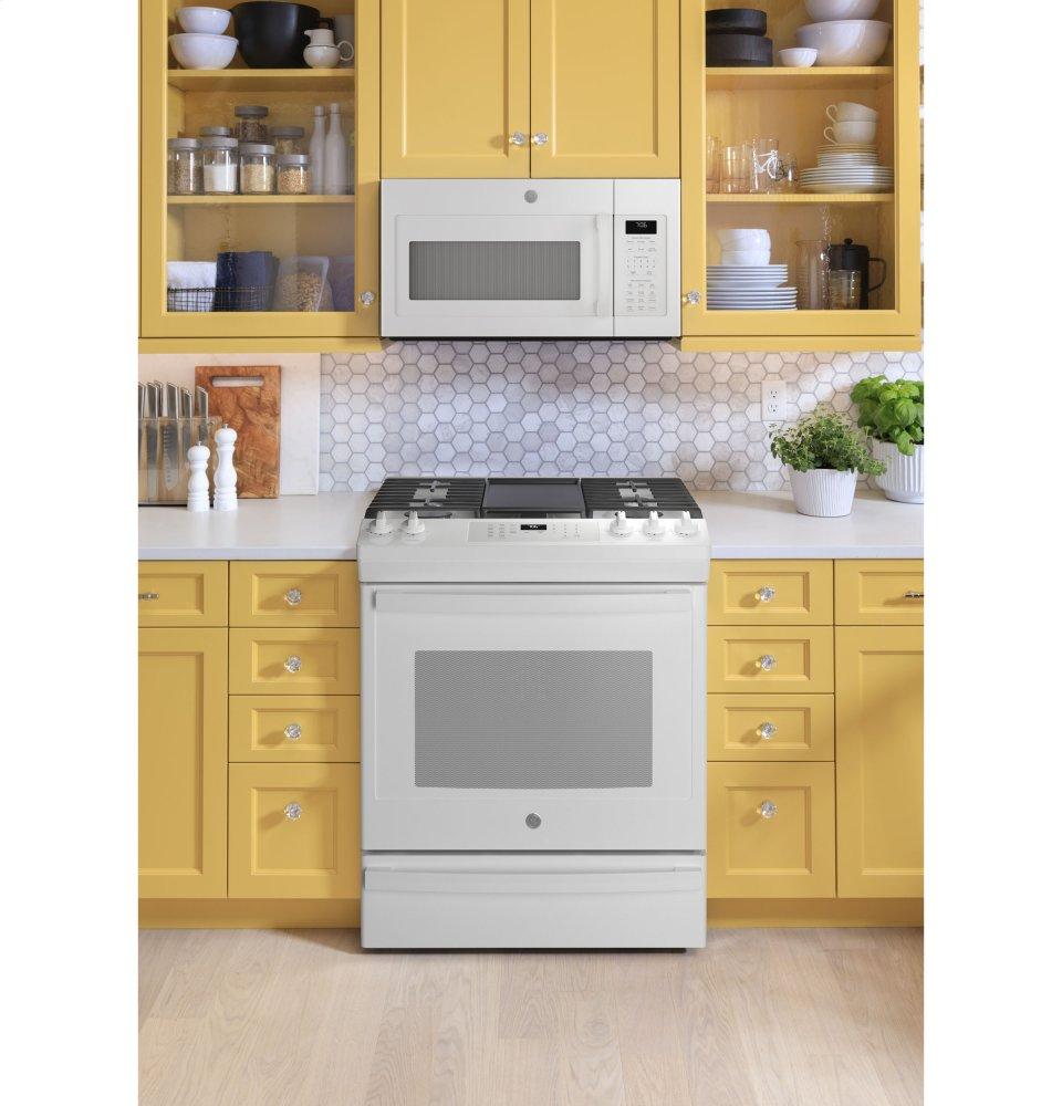 Ge Appliances JGS760DPWW Ge® 30" Slide-In Front-Control Convection Gas Range With No Preheat Air Fry