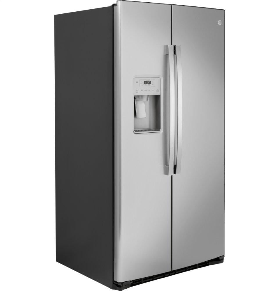 Ge Appliances GSS25IYNFS Ge® 25.1 Cu. Ft. Fingerprint Resistant Side-By-Side Refrigerator