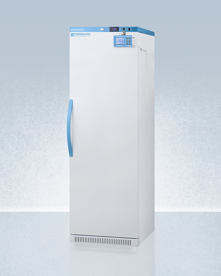 Summit ARS15PVDL2B Performance Series Pharma-Vac 15 Cu.Ft. Upright All-Refrigerator For Vaccine Storage With Factory-Installed Data Logger, With Antimicrobial Silver-Ion Handle And Hospital Grade Cord With 'Green Dot' Plug