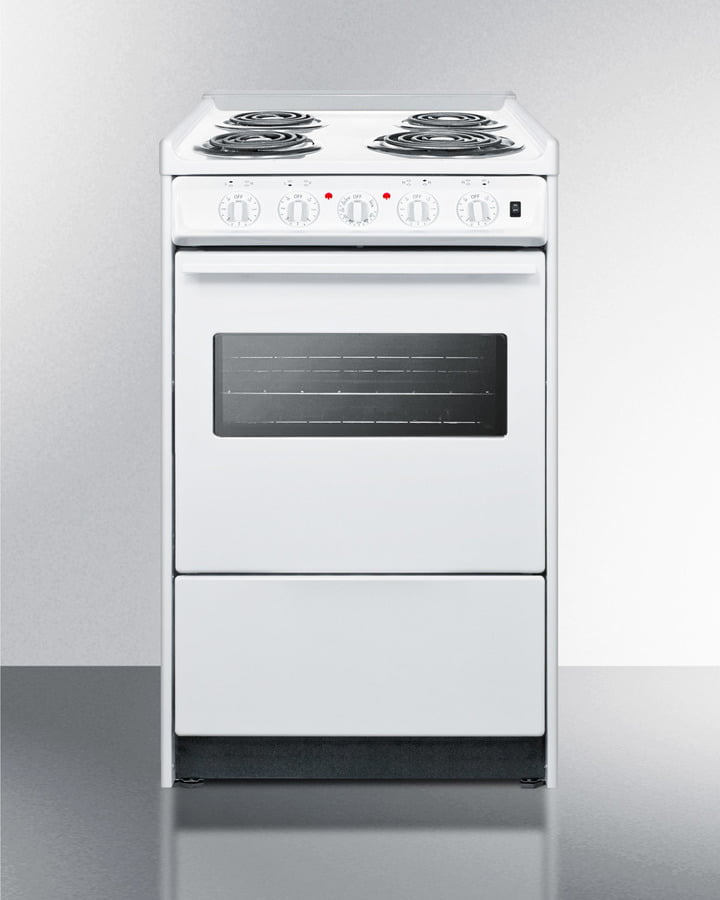 Summit WEM110RW 20" Wide Electric Coil Top Range