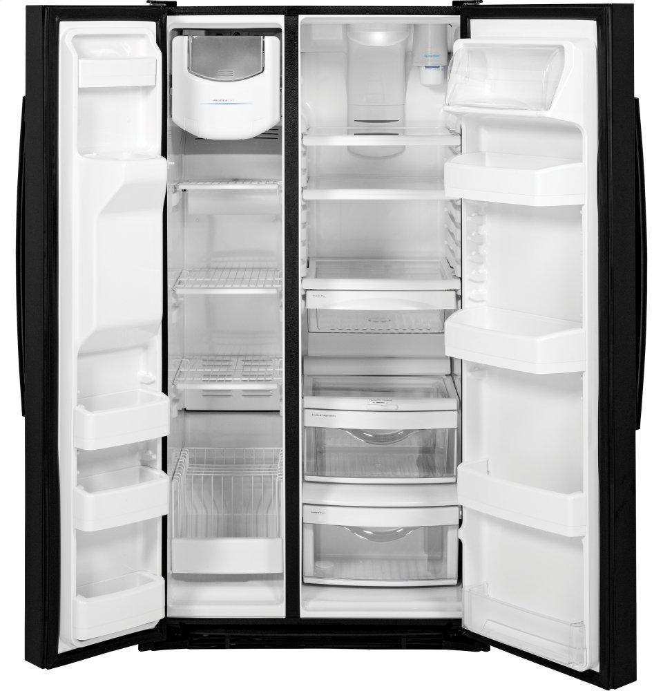 Ge Appliances GSS25GGHBB Ge® 25.3 Cu. Ft. Side-By-Side Refrigerator