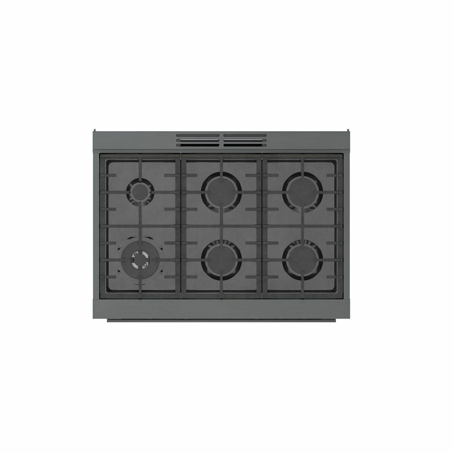Bosch HDS8645U 800 Series Dual Fuel Freestanding Range 36'' Black Stainless Steel Hds8645U