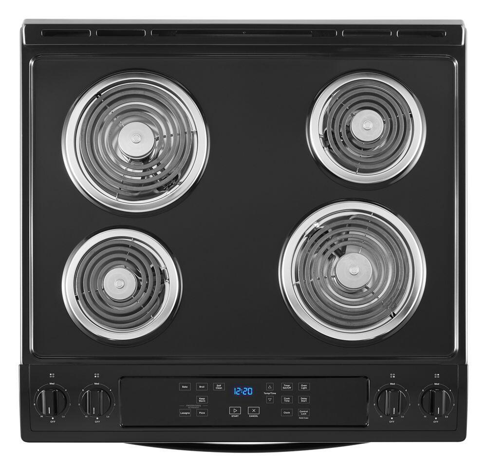 Whirlpool WEC310S0LB 4.8 Cu. Ft. Whirlpool® Electric Range With Frozen Bake™ Technology
