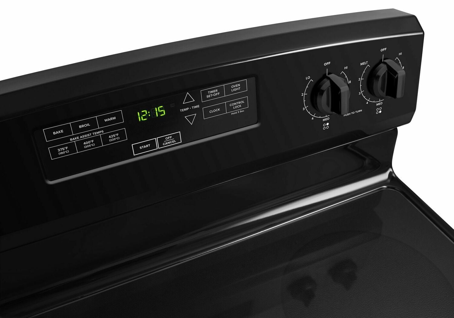 Amana AER6303MFB 30-Inch Electric Range With Extra-Large Oven Window - Black