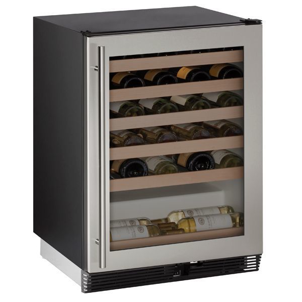 U-Line U1024WCS00B 1024Wc 24" Wine Refrigerator With Stainless Frame Finish (115 V/60 Hz Volts /60 Hz Hz)