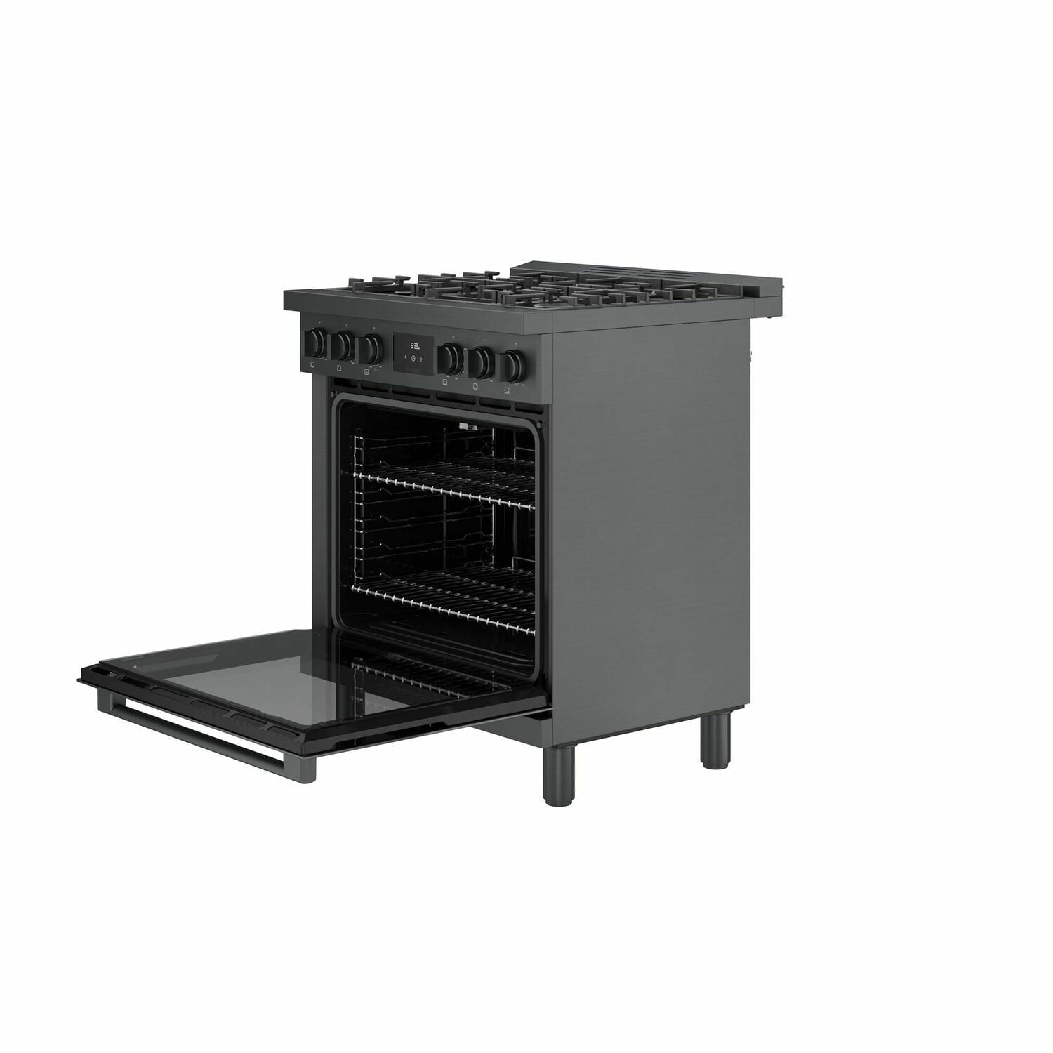 Bosch HGS8045UC 800 Series Gas Freestanding Range 30'' Black Stainless Steel Hgs8045Uc
