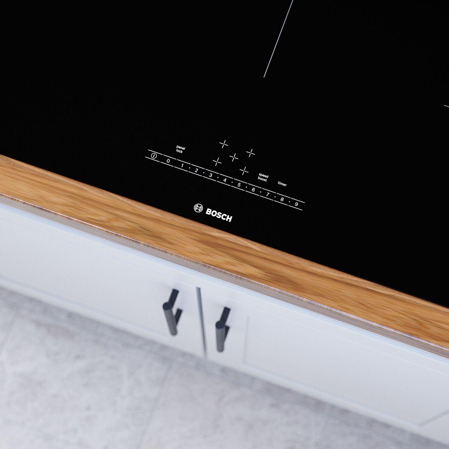 Bosch NIT5660UC 500 Series Induction Cooktop 36'' Black, Surface Mount Without Frame Nit5660Uc