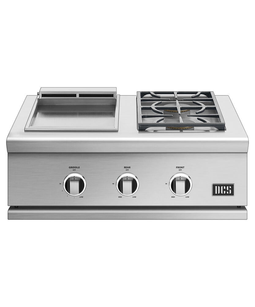 Dcs GDSBE1302N 30" Griddle/Side Burner, Natural Gas