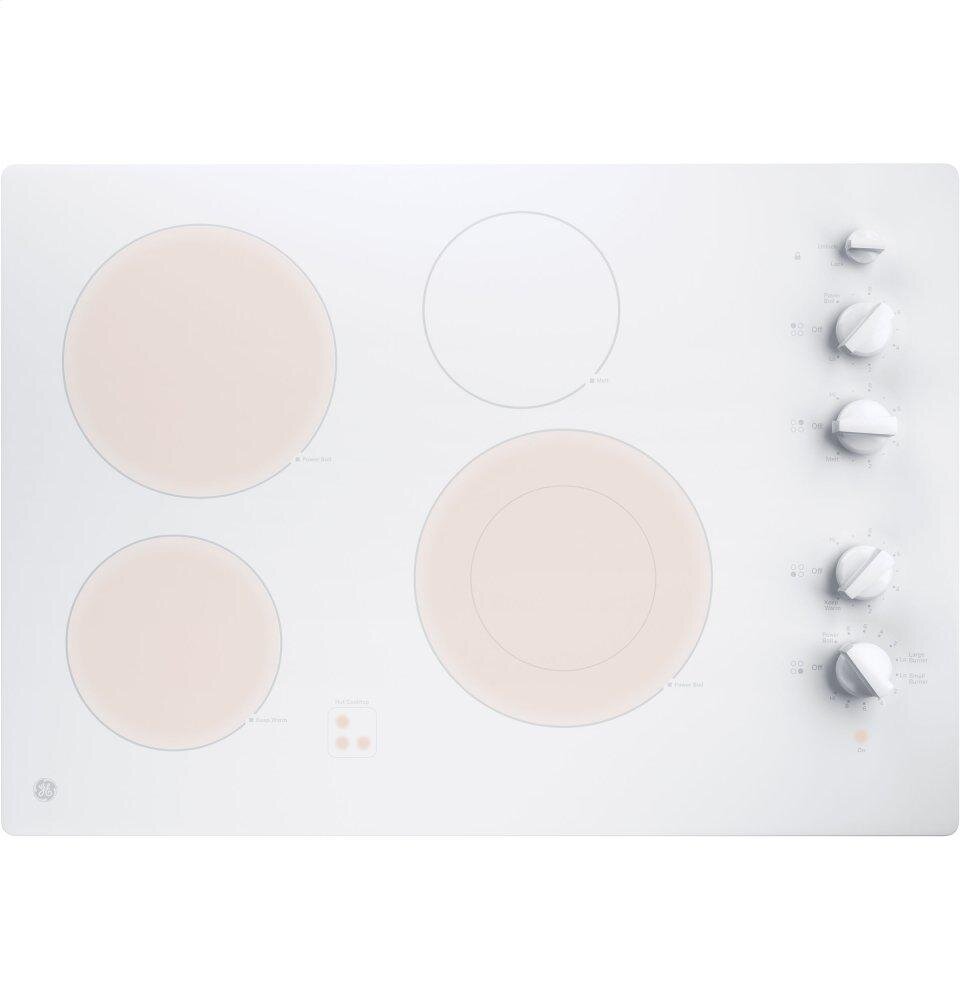 Ge Appliances JP3530TJWW Ge® 30" Built-In Knob Control Electric Cooktop