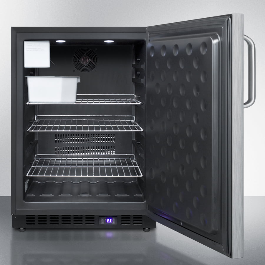 Summit SCFF53BXCSSTBIM 24" Wide Built-In All-Freezer With Icemaker