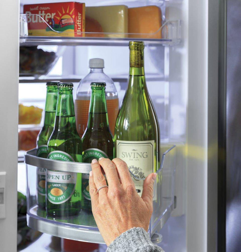 Ge Appliances PVD28BYNFS Ge Profile™ 27.9 Cu. Ft. Smart Fingerprint Resistant 4-Door French-Door Refrigerator With Door In Door
