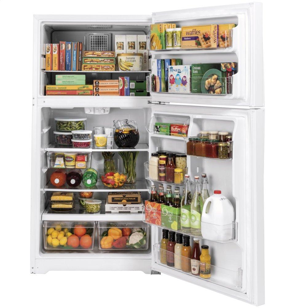 Ge Appliances GTE22JTNRWW Ge® Energy Star® 21.9 Cu. Ft. Top-Freezer Refrigerator