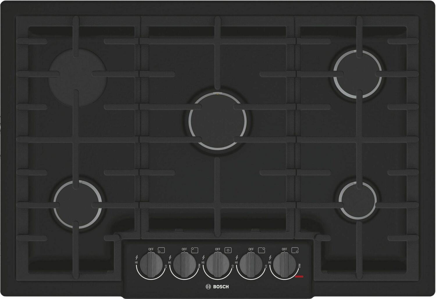 Bosch NGM8046UC 800 Series Gas Cooktop 30'' Black Ngm8046Uc