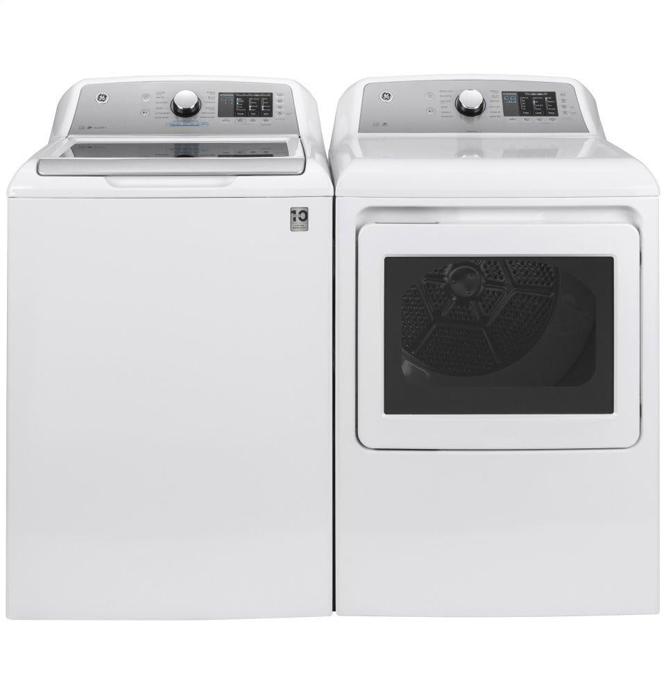 Ge Appliances GTD72GBSNWS Ge® 7.4 Cu. Ft. Capacity Aluminized Alloy Drum Gas Dryer With Sanitize Cycle And Sensor Dry