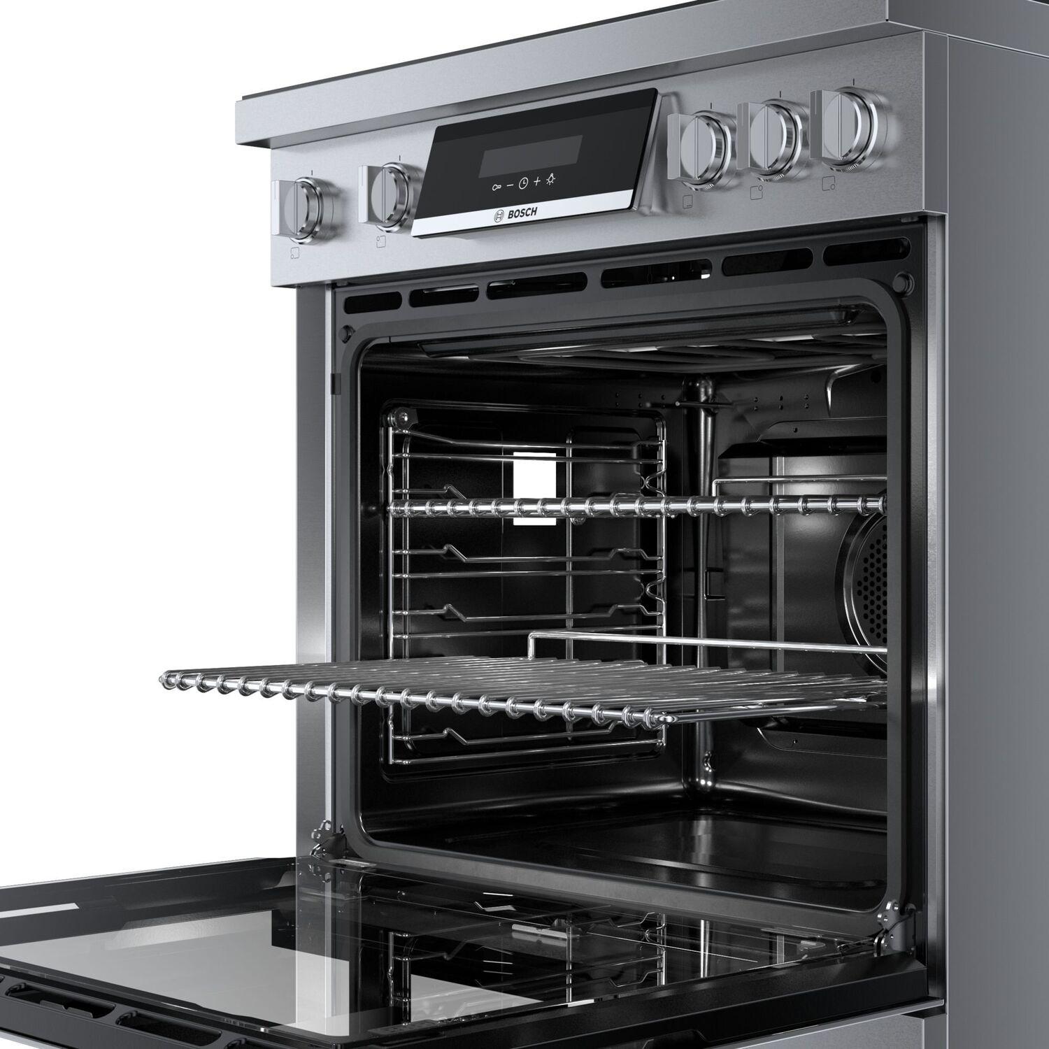 Bosch HIS8055U 800 Series Induction Freestanding Range 30'' Stainless Steel HIS8055U