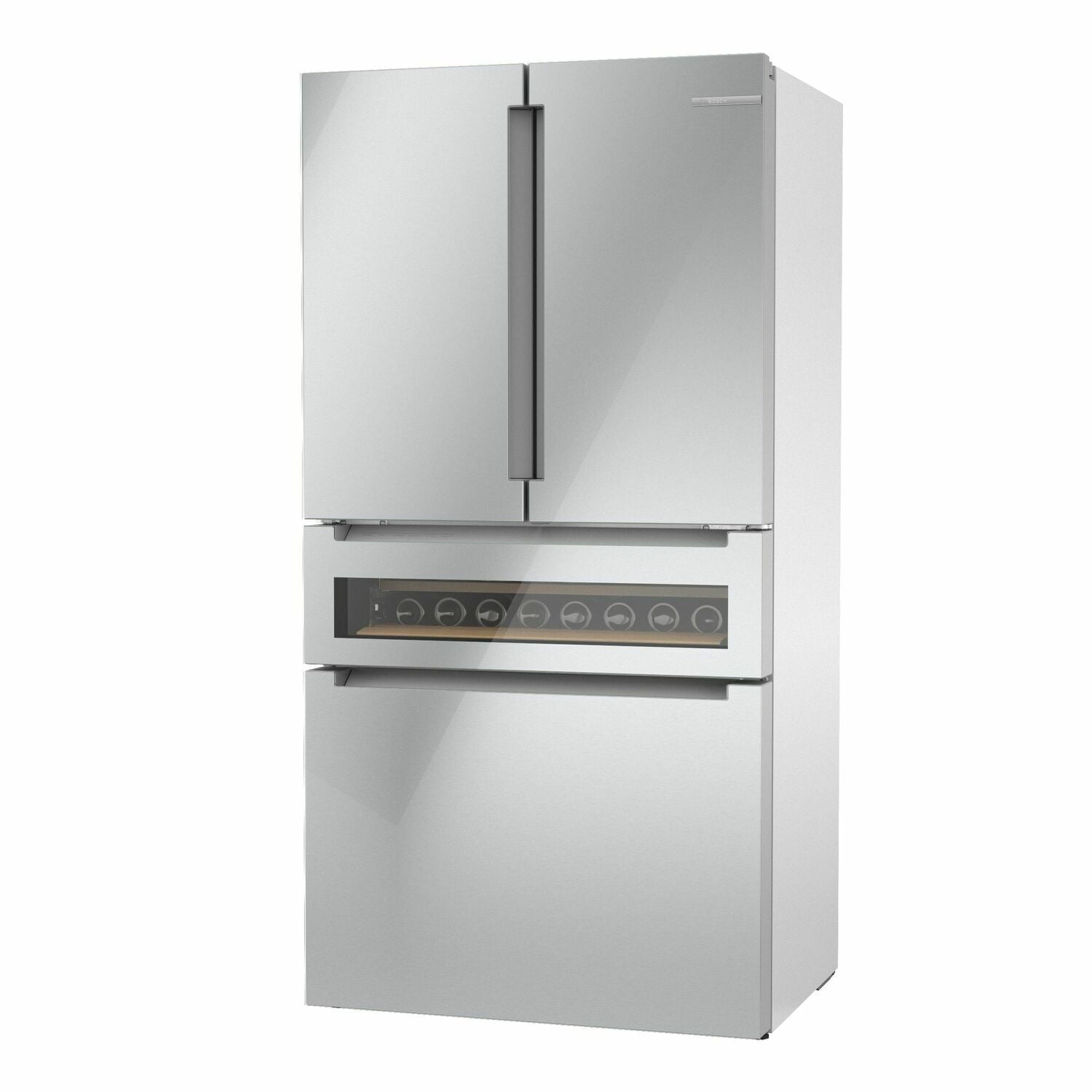 Bosch B36CL81ENG 800 Series French Door Bottom Mount Refrigerator 36'' Easy Clean Stainless Steel B36Cl81Eng
