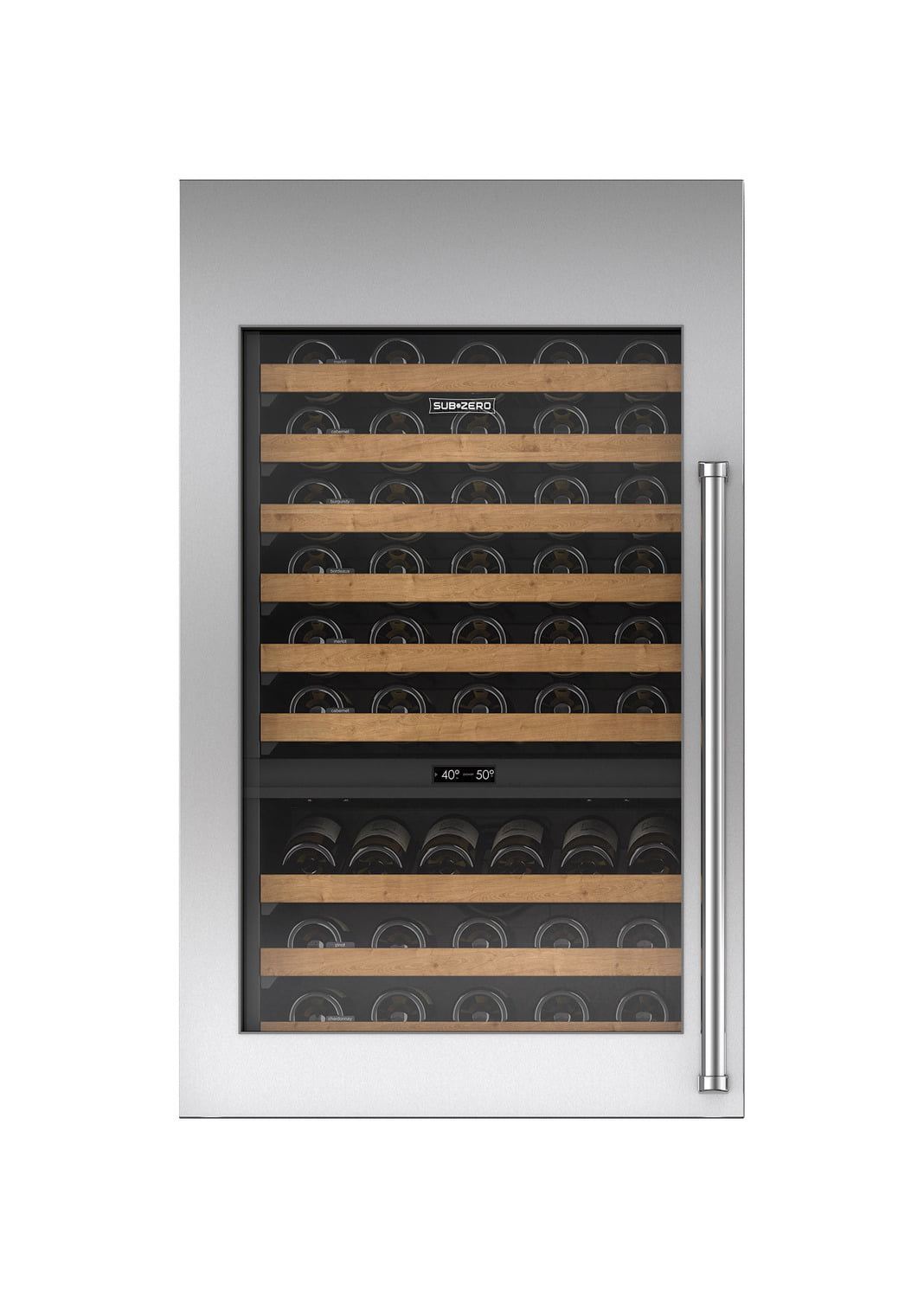 Sub-Zero 7025352 Stainless Steel Tall Wine Storage Door Panel With Pro Handle - Right Hinge
