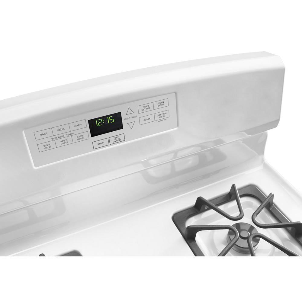 Amana AGR6303MMW 30-Inch Gas Range With Bake Assist Temps