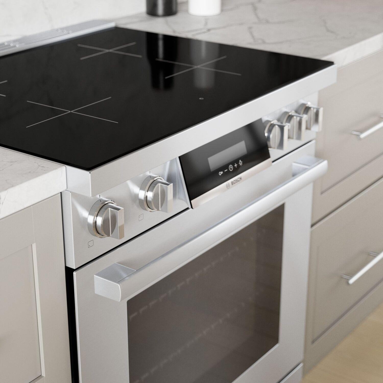 Bosch HIS8055U 800 Series Induction Freestanding Range 30'' Stainless Steel HIS8055U