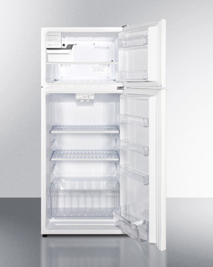 Summit FF1118WIM 24" Wide Top Mount Refrigerator-Freezer With Icemaker