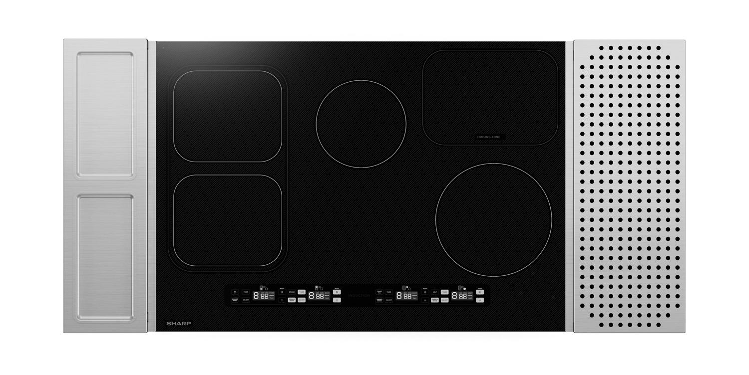 Sharp SCH3043GB Sharp 30 In. Induction Cooktop With Side Accessories