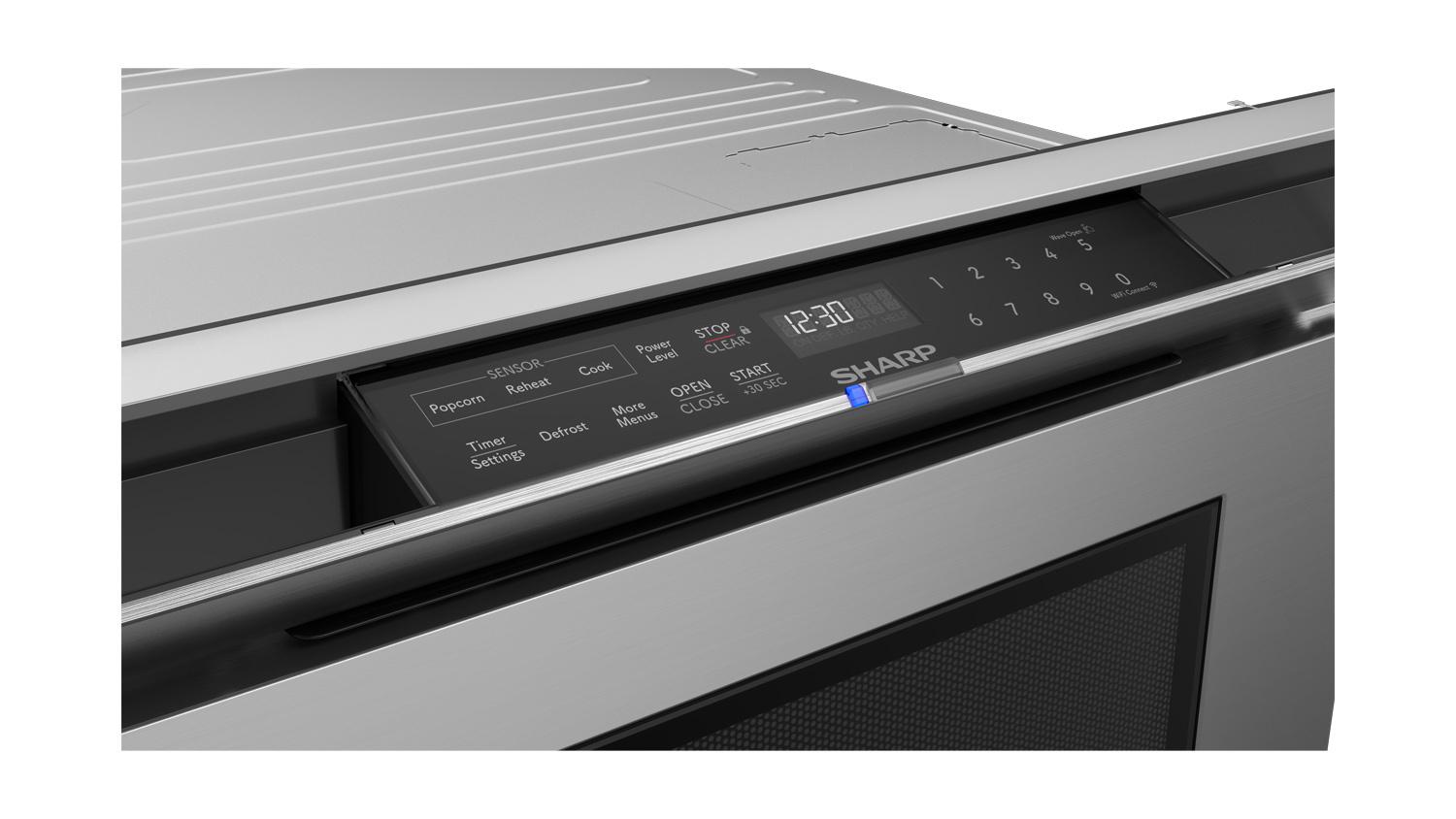 Sharp SMD2479JS 24 In. 1.2 Cu. Ft. 950W Sharp Stainless Steel Smart Easy Wave Open Microwave Drawer Oven