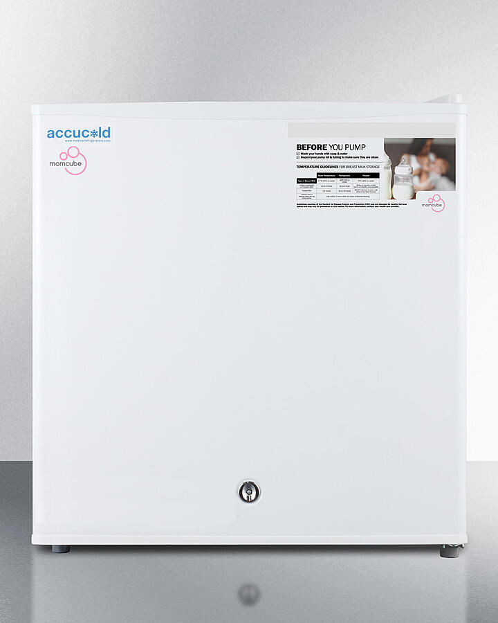 Summit FS24LMC Countertop Momcube All-Freezer For Storage Of Breast Milk, Manual Defrost With Lock