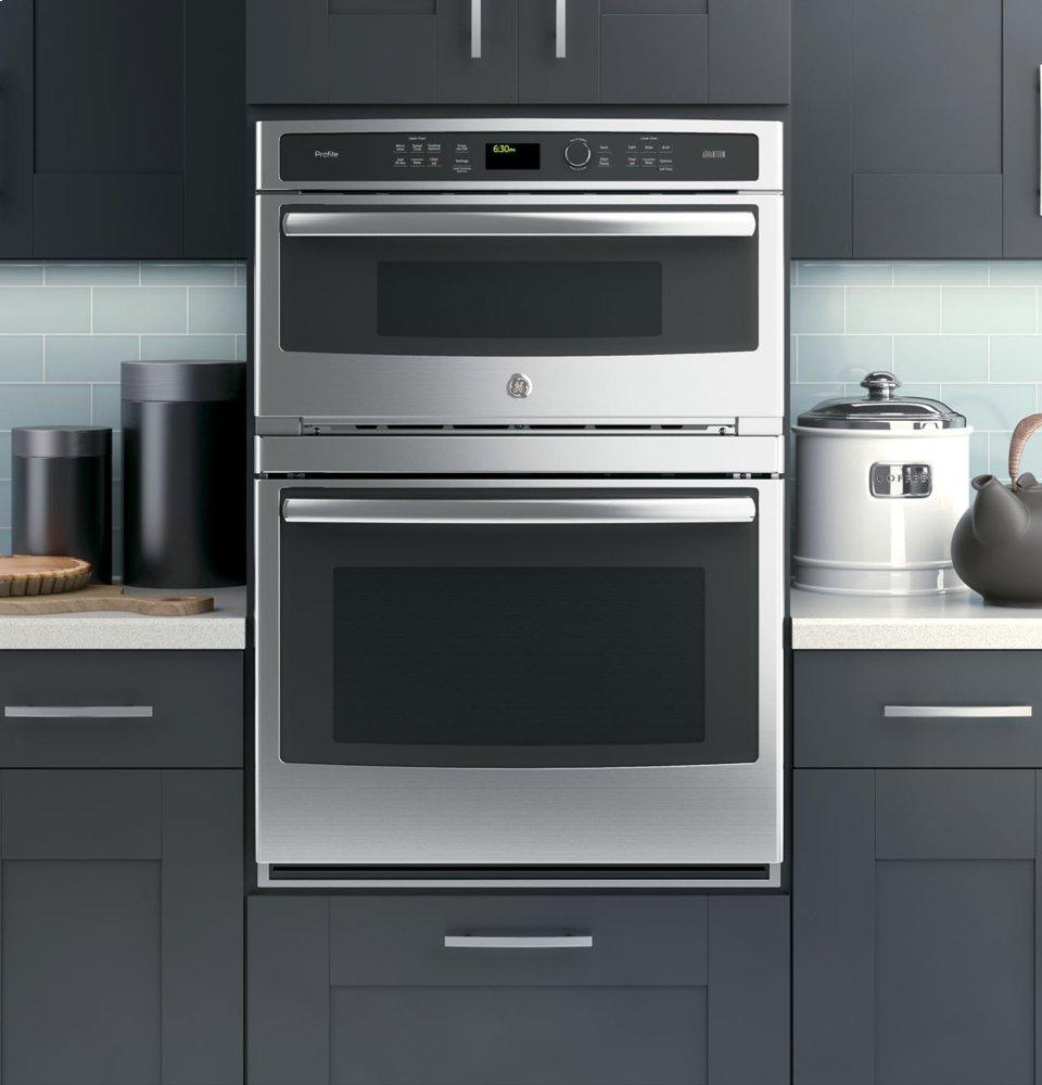 Ge Appliances PT9800SHSS Ge Profile™ 30 In. Combination Double Wall Oven With Convection And Advantium® Technology