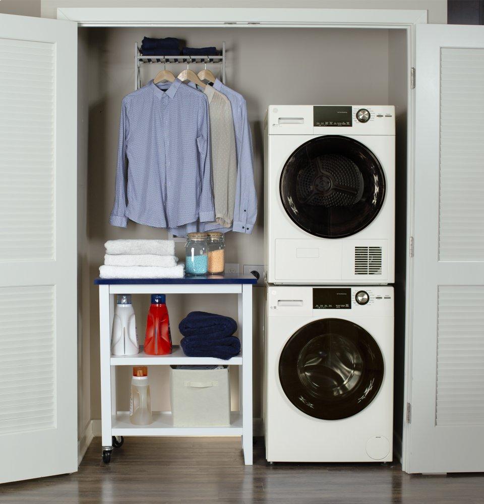 Ge Appliances GFW148SSMWW Ge® 24" 2.4 Cu. Ft. Energy Star® Front Load Washer With Steam