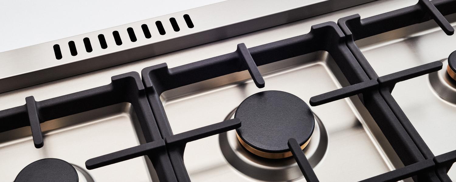 Bertazzoni PRO366BCFEPGIT 36 Inch Dual Fuel Range, 6 Brass Burners And Cast Iron Griddle, Electric Self-Clean Oven Giallo