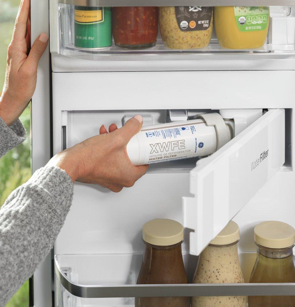 Ge Appliances PVD28BYNFS Ge Profile™ 27.9 Cu. Ft. Smart Fingerprint Resistant 4-Door French-Door Refrigerator With Door In Door