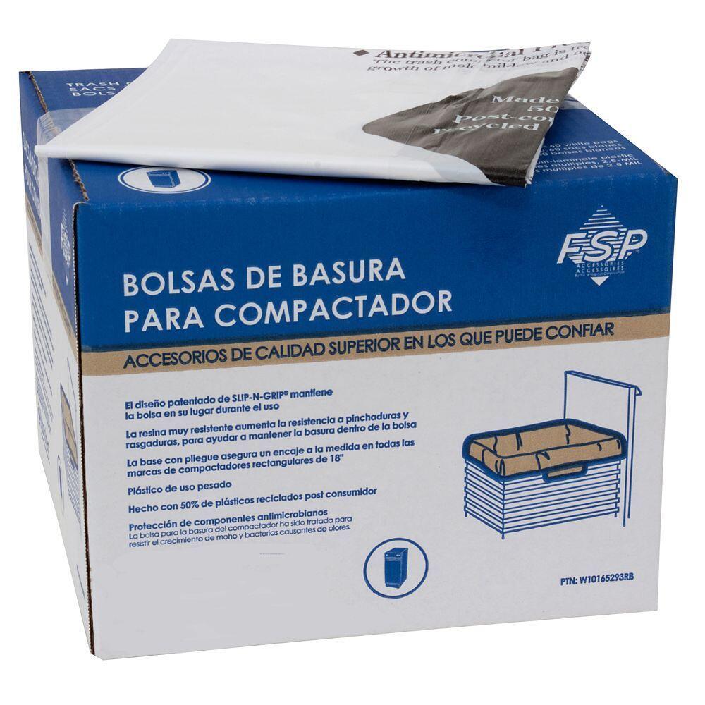 Maytag W10165293RB Trash Compactor Bags - White