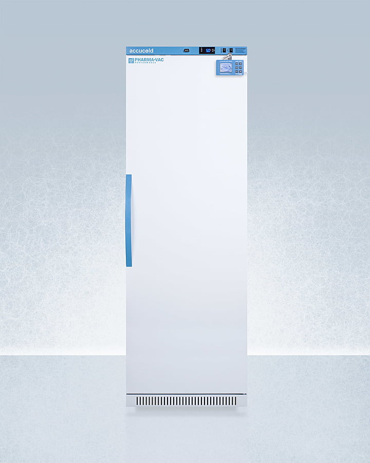 Summit ARS15PVDL2B Performance Series Pharma-Vac 15 Cu.Ft. Upright All-Refrigerator For Vaccine Storage With Factory-Installed Data Logger, With Antimicrobial Silver-Ion Handle And Hospital Grade Cord With 'Green Dot' Plug