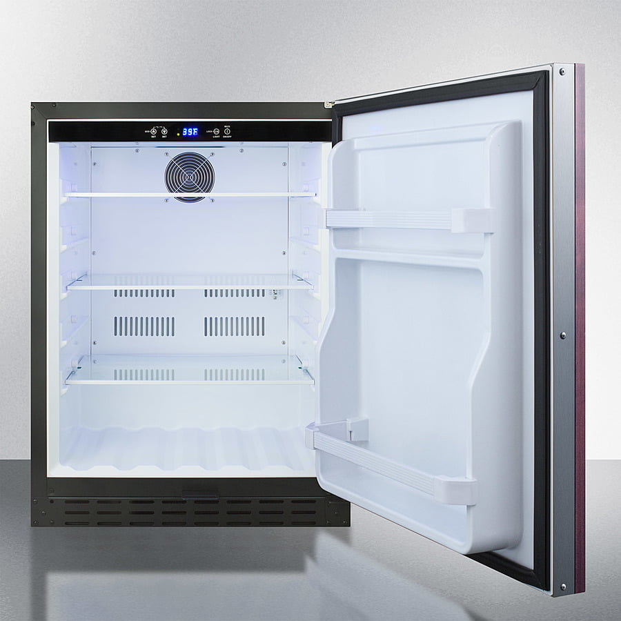 Summit AL55IF 24" Wide Built-In All-Refrigerator, Ada Compliant