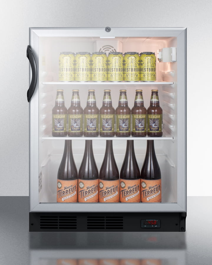 Summit SCR600BGLDTPUBADA 24" Wide Craft Beer Pub Cellar, Ada Compliant