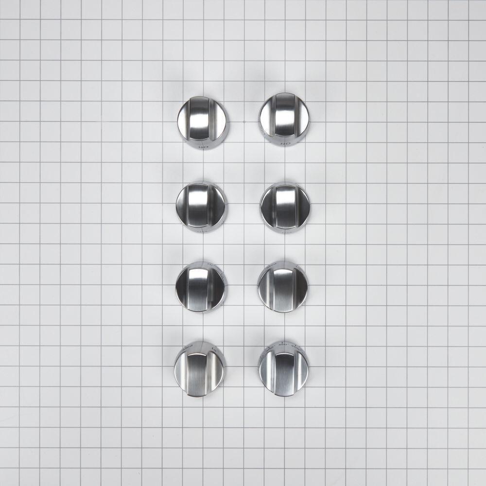Maytag W10231704 Cooktop Burner Control Knob Kit, Stainless Steel