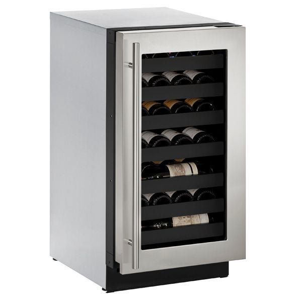 U-Line U3018WCS00B 3018Wc 18" Wine Refrigerator With Stainless Frame Finish And Field Reversible Door Swing (115 V/60 Hz Volts /60 Hz Hz)