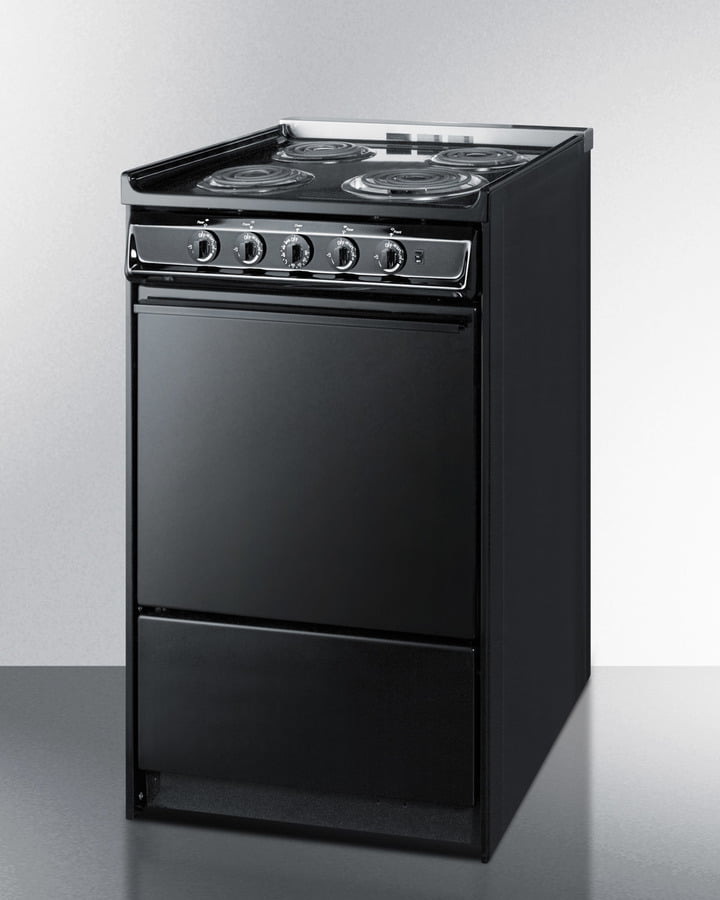 Summit TEM110CR 20" Wide Electric Coil Range