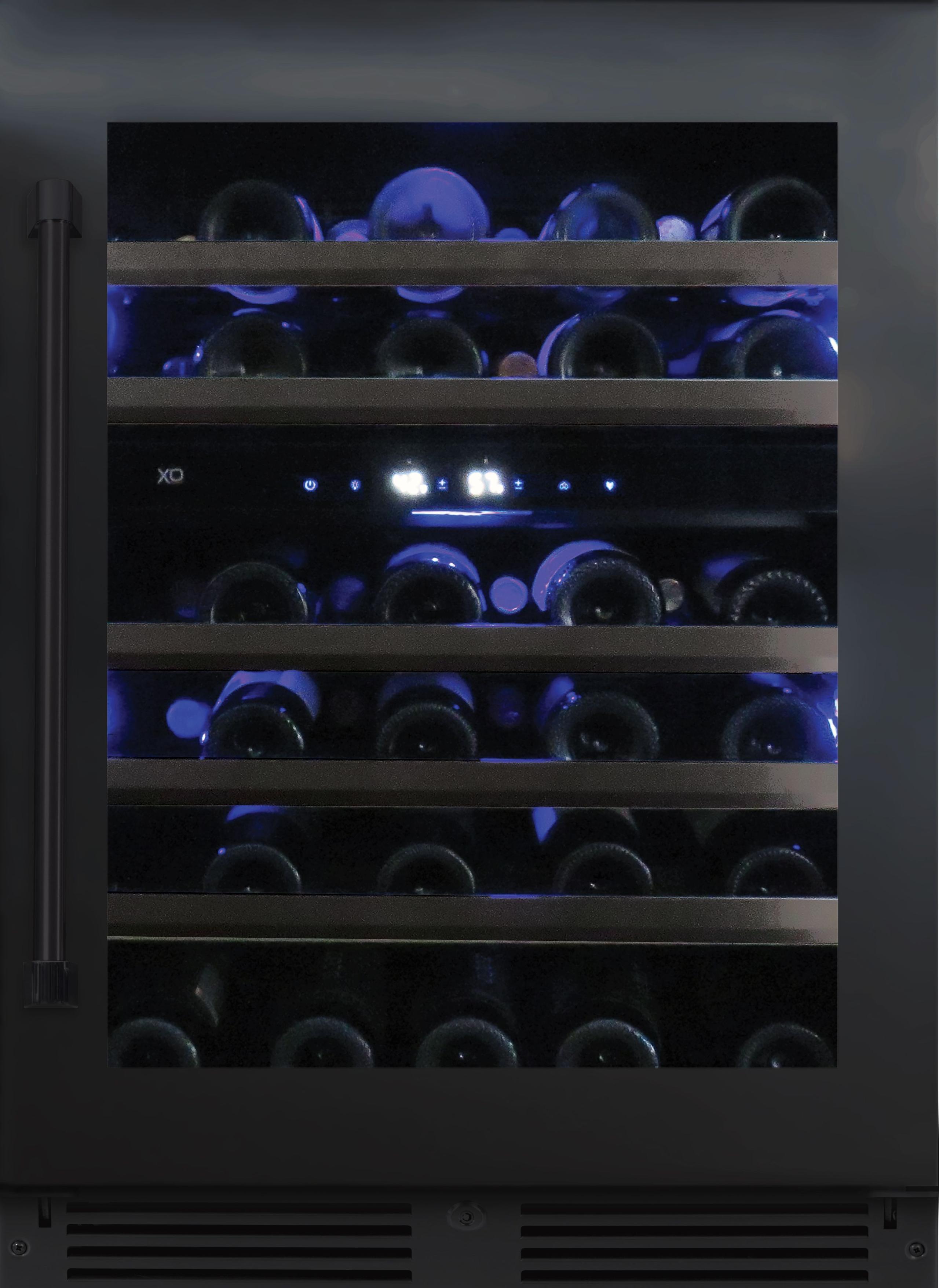 Xo Appliance XOU24WDZGBSR Dual Zone Wine 24" Black Stainless Rh