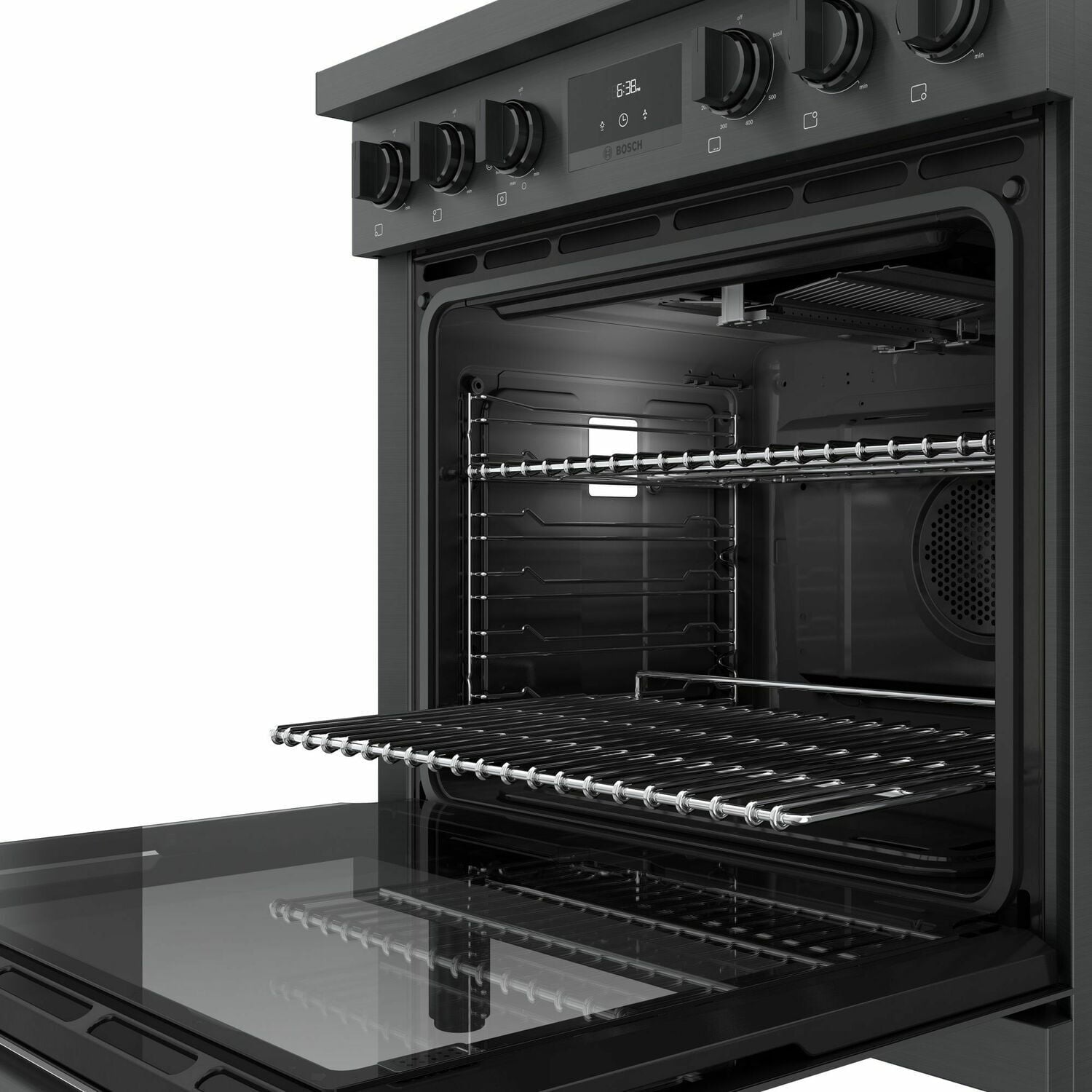Bosch HGS8045UC 800 Series Gas Freestanding Range 30'' Black Stainless Steel Hgs8045Uc